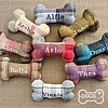 Personalised Bone Dog Toy - Country Tweed Collection - Group